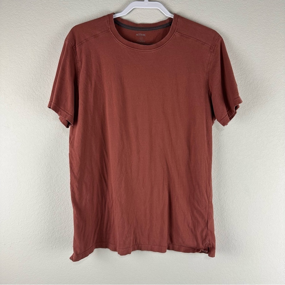 Kuhl Men’s Sundried Tomato Red Bravado Wildfibre Short Sleeve Shirt Size Large
